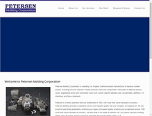 Tablet Screenshot of petersenmolding.com